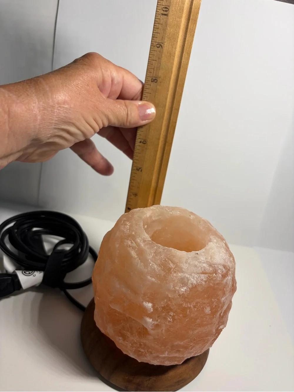 Natural Himalayan Salt Candle Holder - Pink